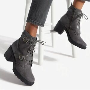 Gray Women's Ankle Boots Shoe Dazzle Abriana